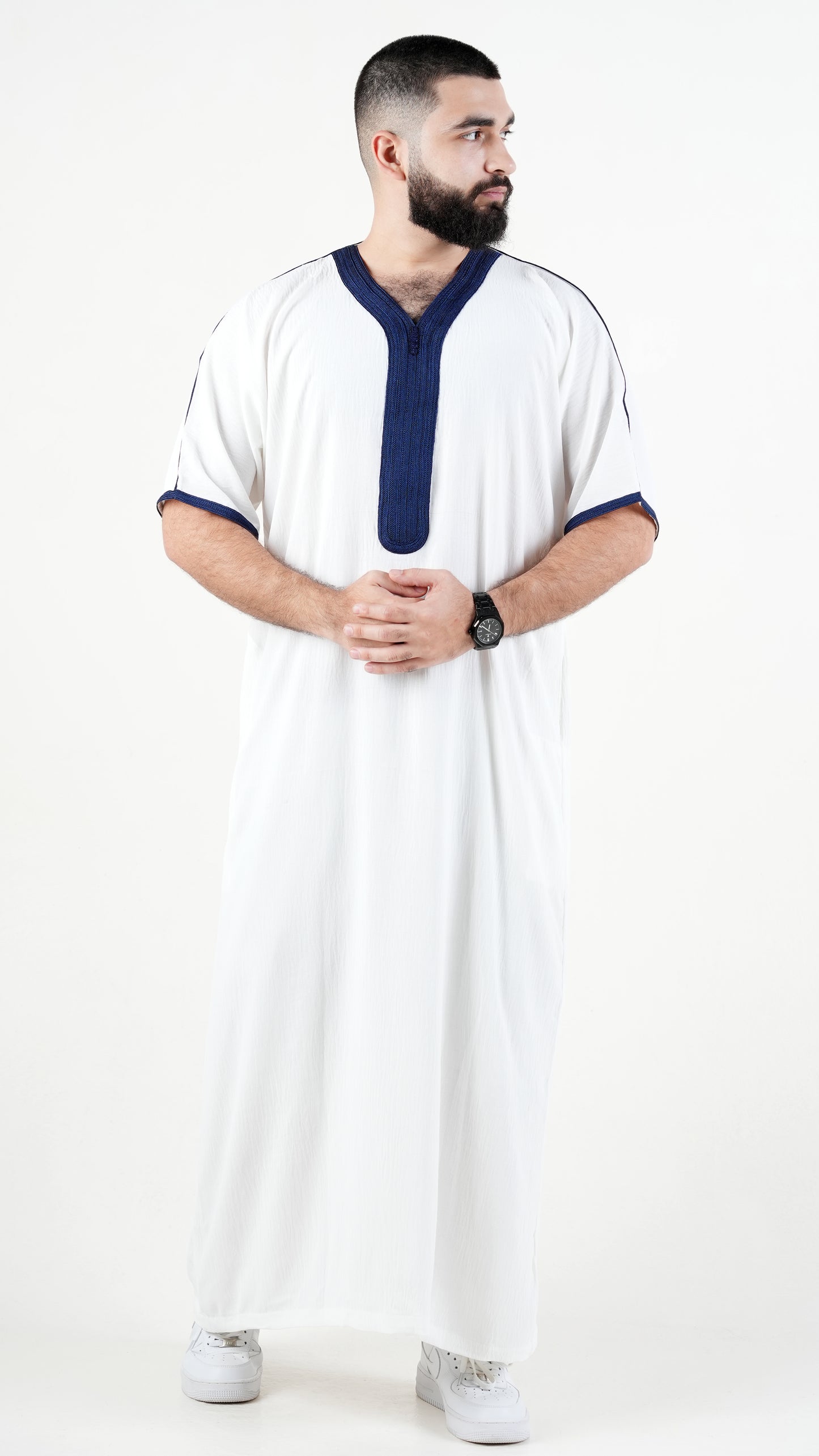 White and Navy - Regular