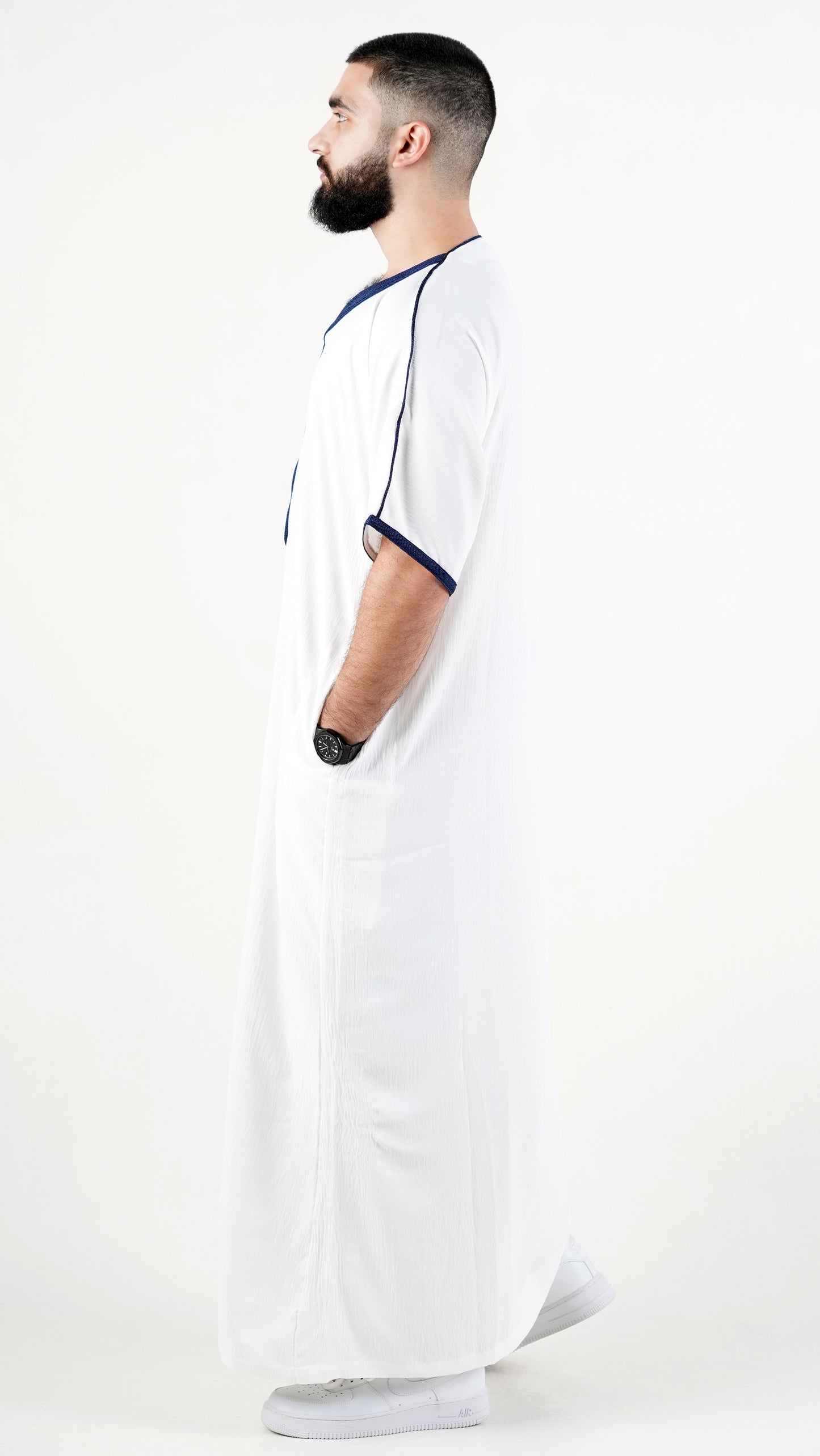 White and Navy - Regular