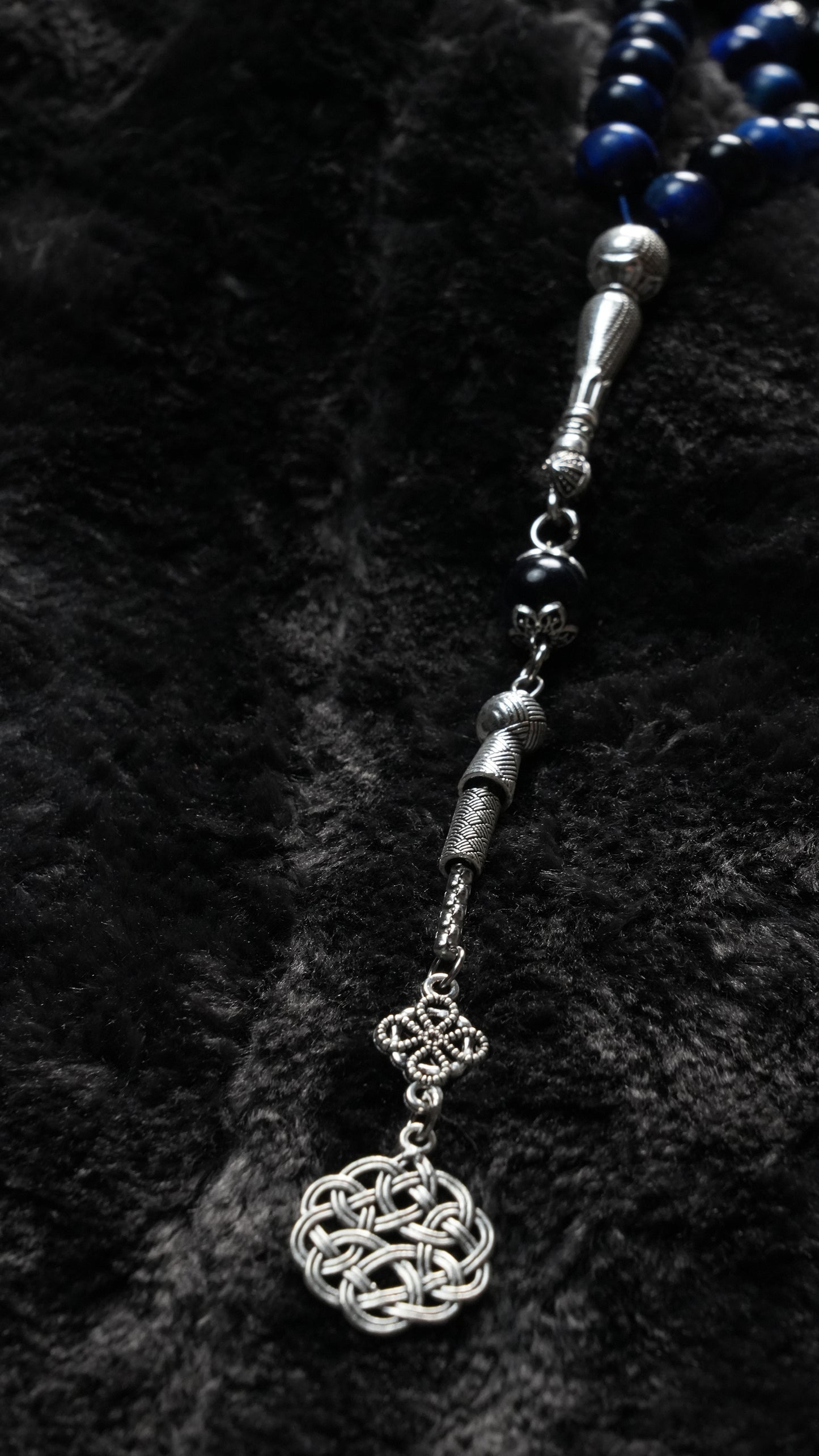 Sapphire Blue Tiger-eye - Misbaha