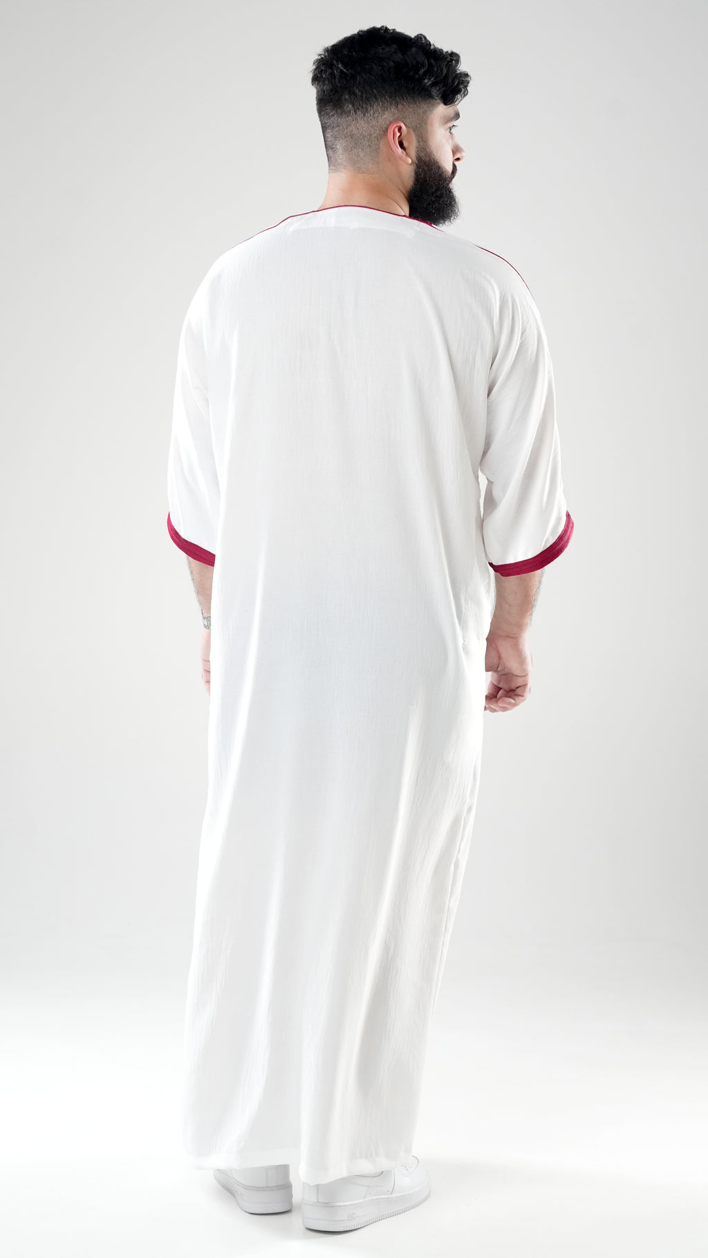 White Maroon - Oversize
