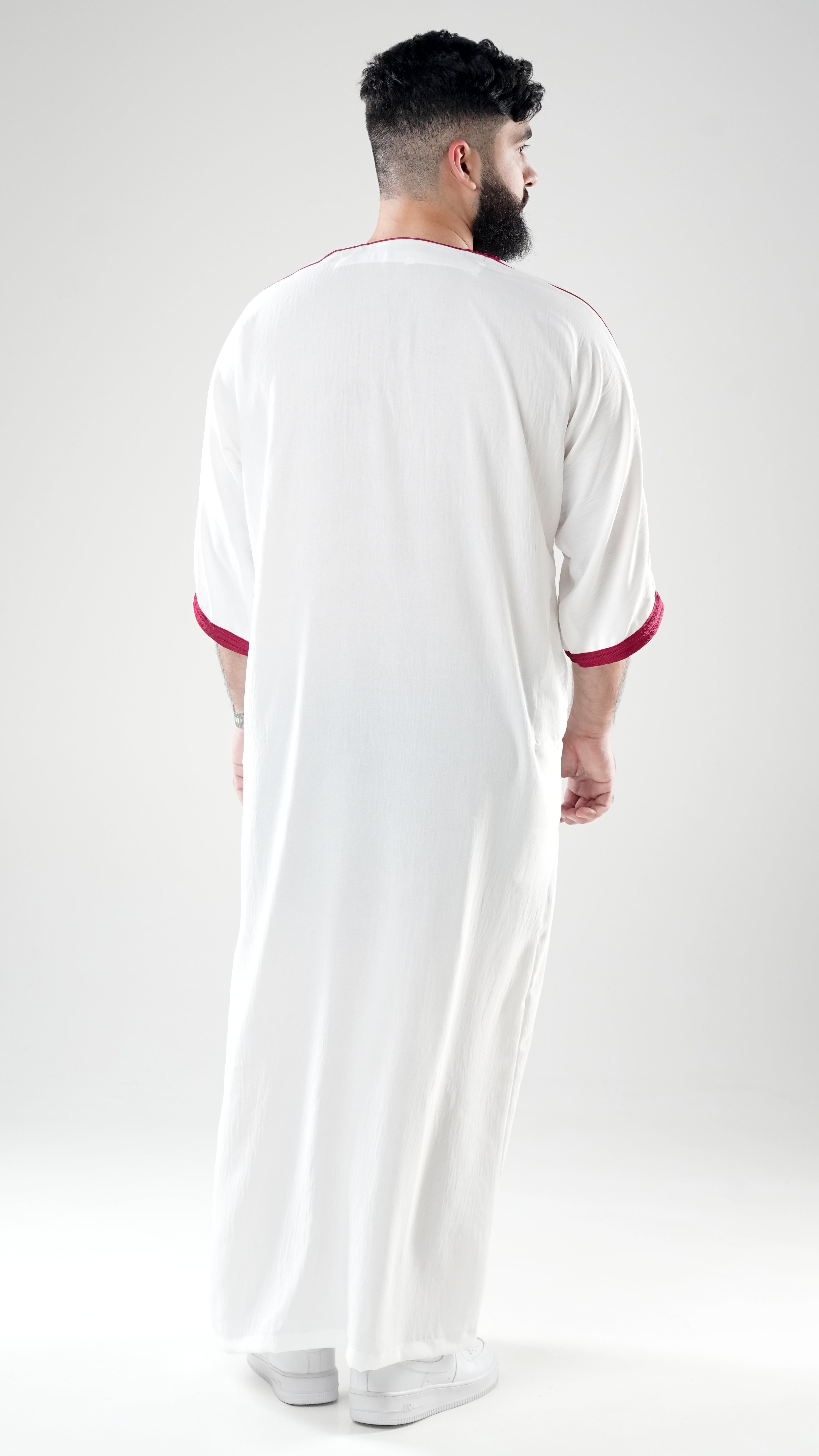 White Maroon - Oversize