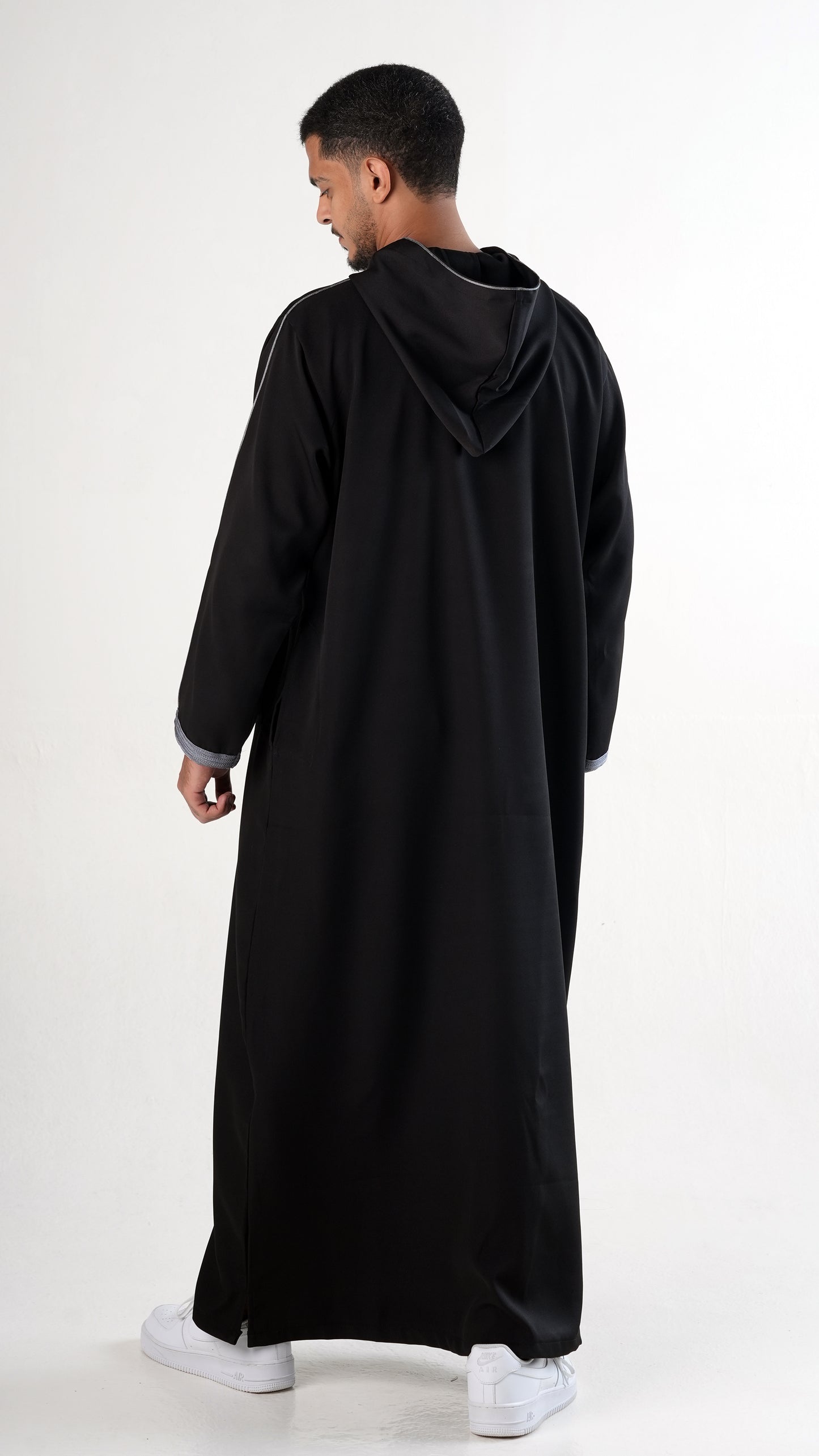 جلابة - أسود فضي