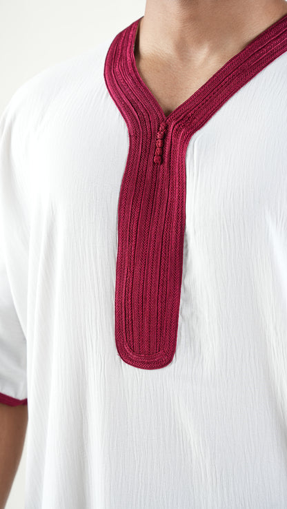 White and Maroon - Regular