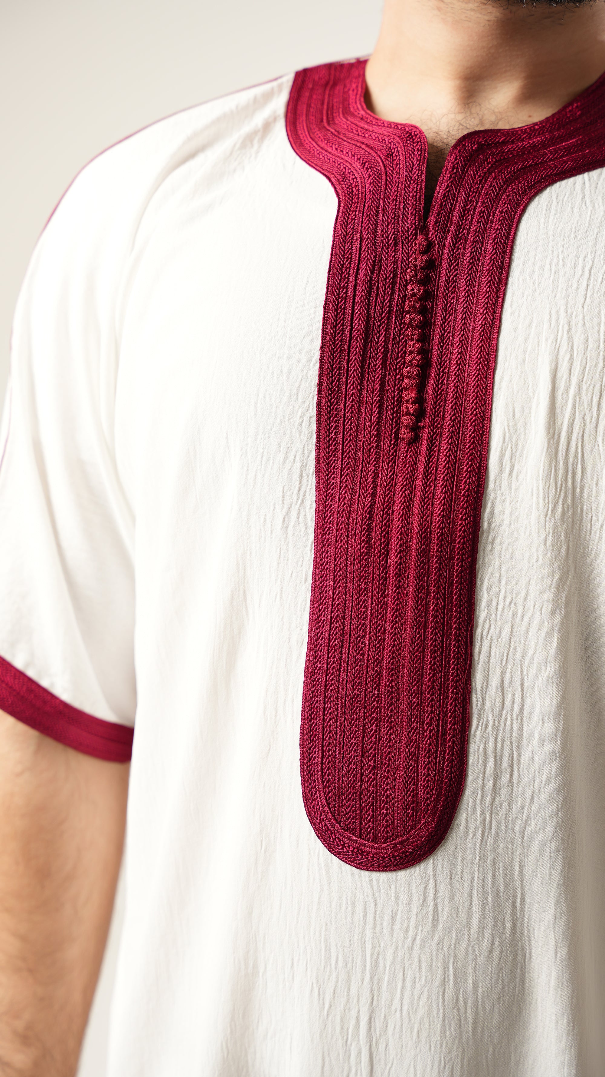 White Maroon - Oversize
