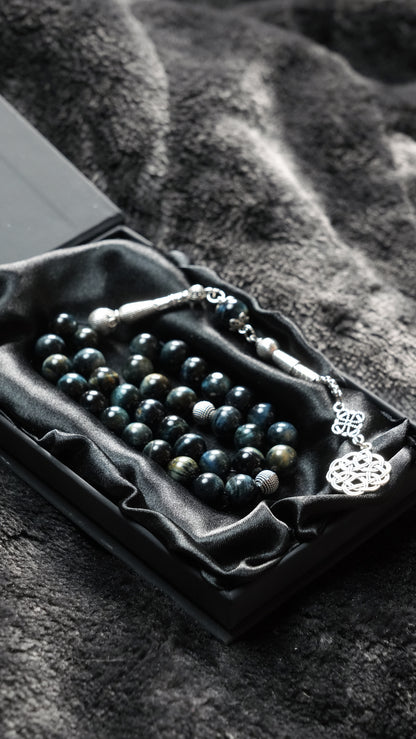 Black Storm Tiger-eye - Misbaha