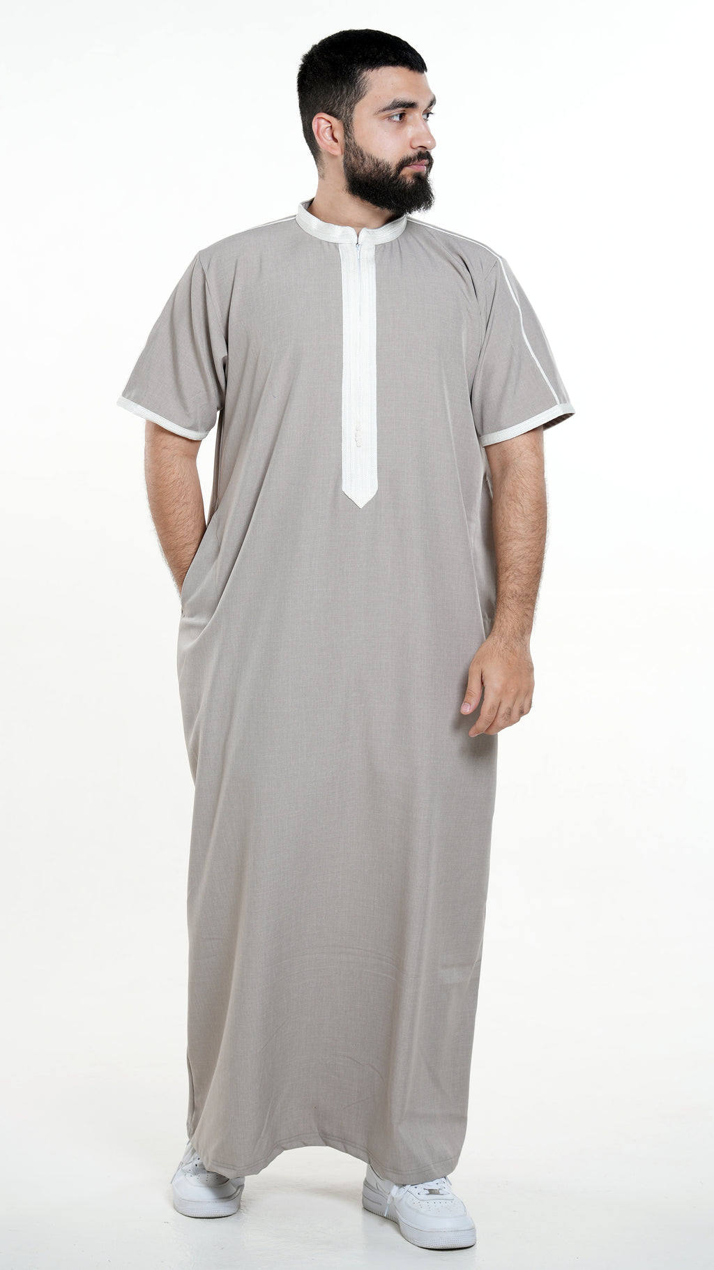 Light Beige Half Sleeve - Abbadi