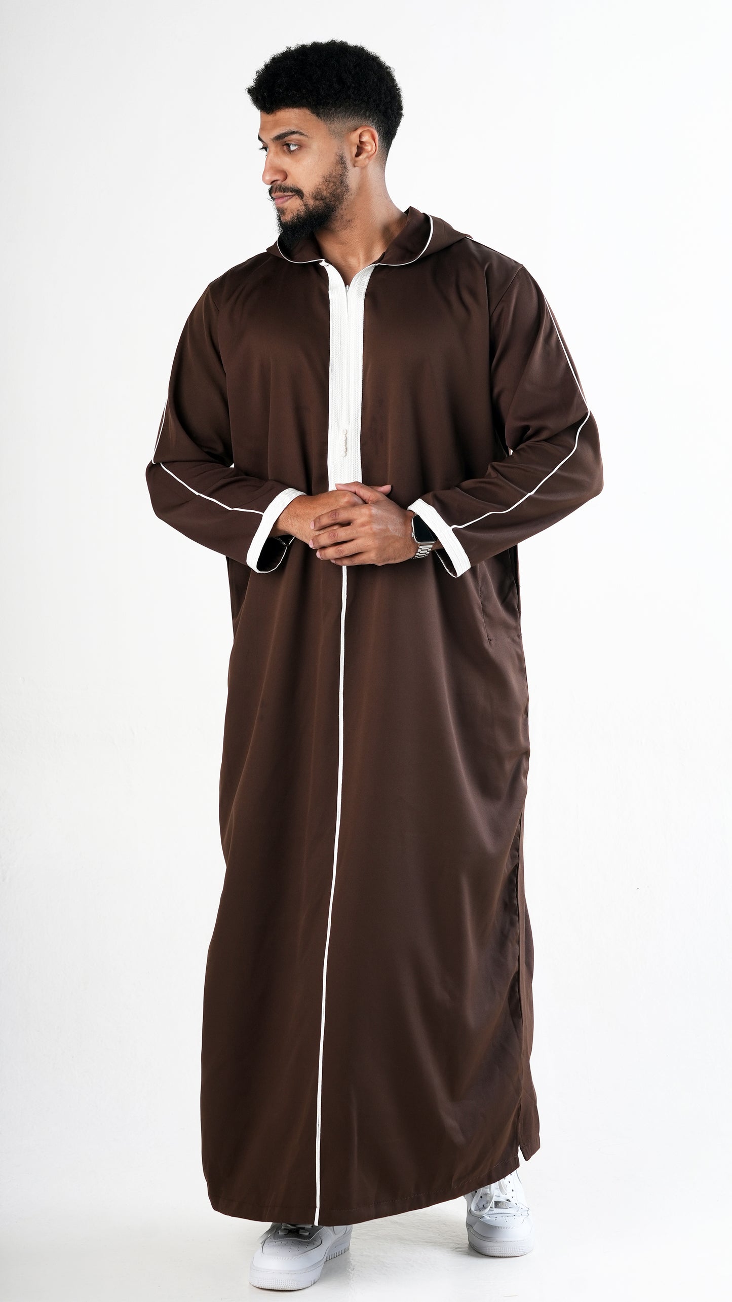 جلابة - خشبي بني