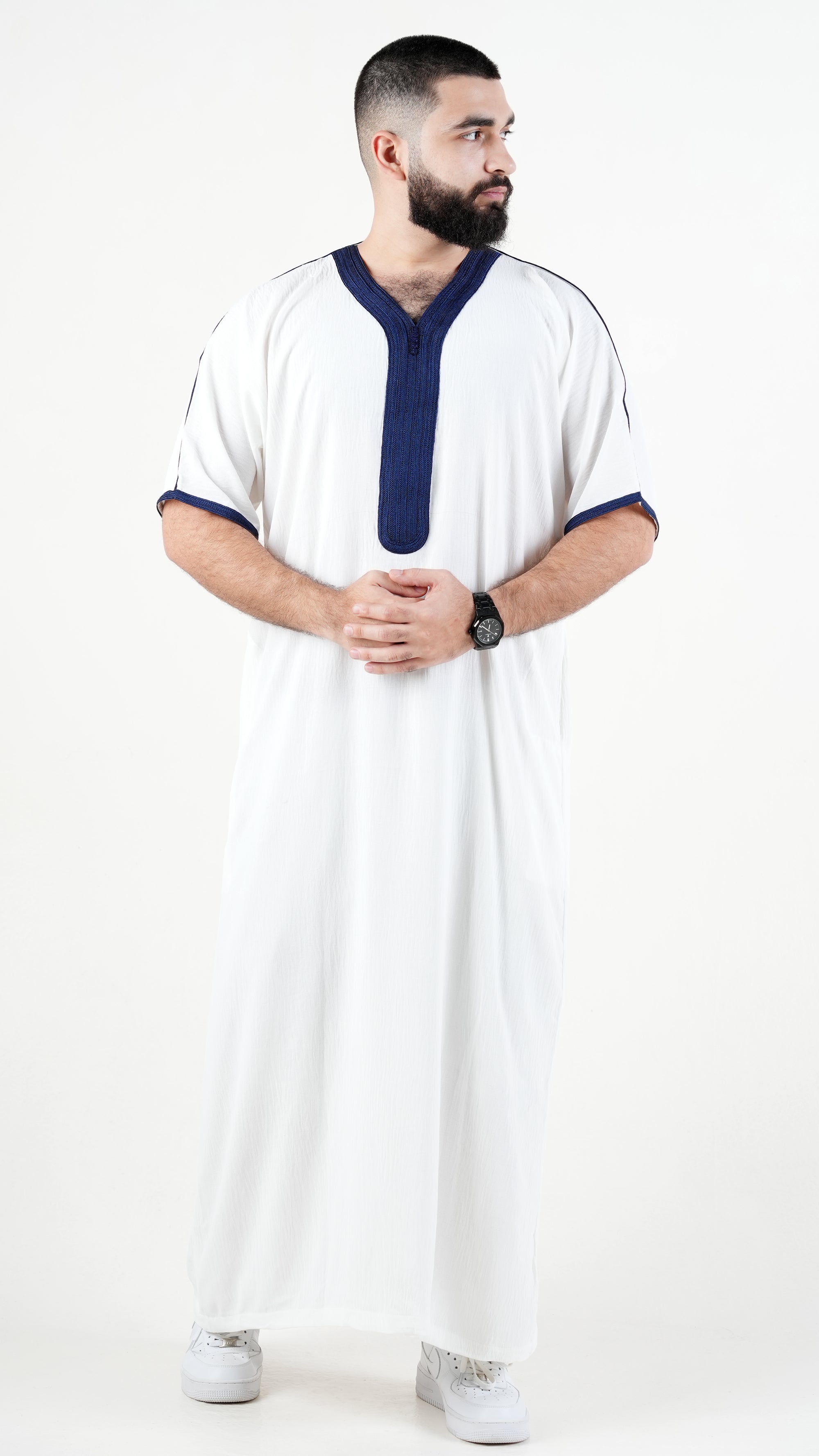White and Navy - Regular