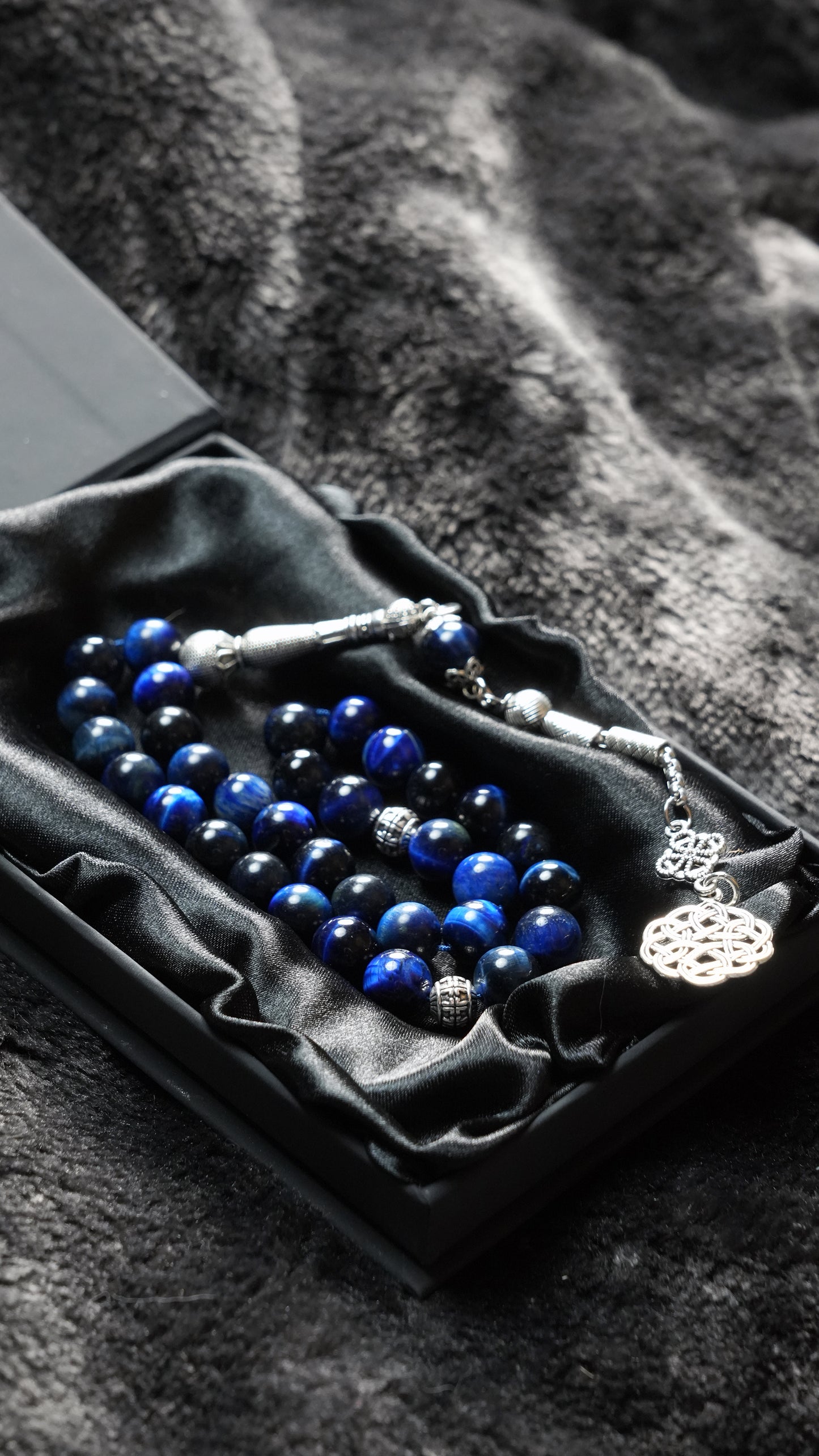 Sapphire Blue Tiger-eye - Misbaha