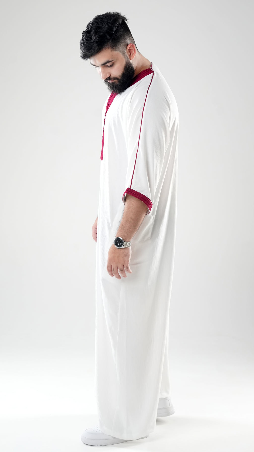 White Maroon - Oversize
