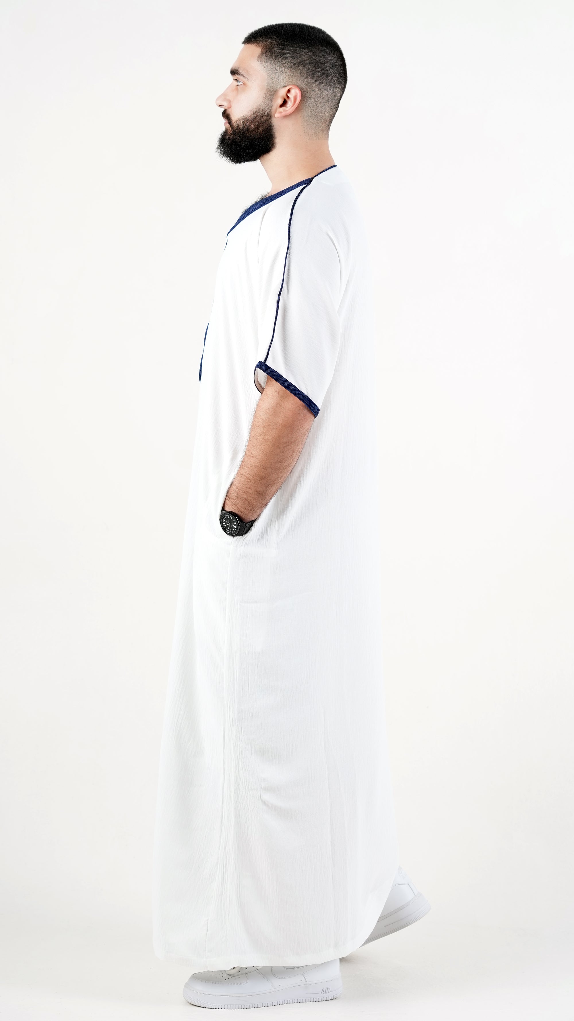 White and Navy - Regular