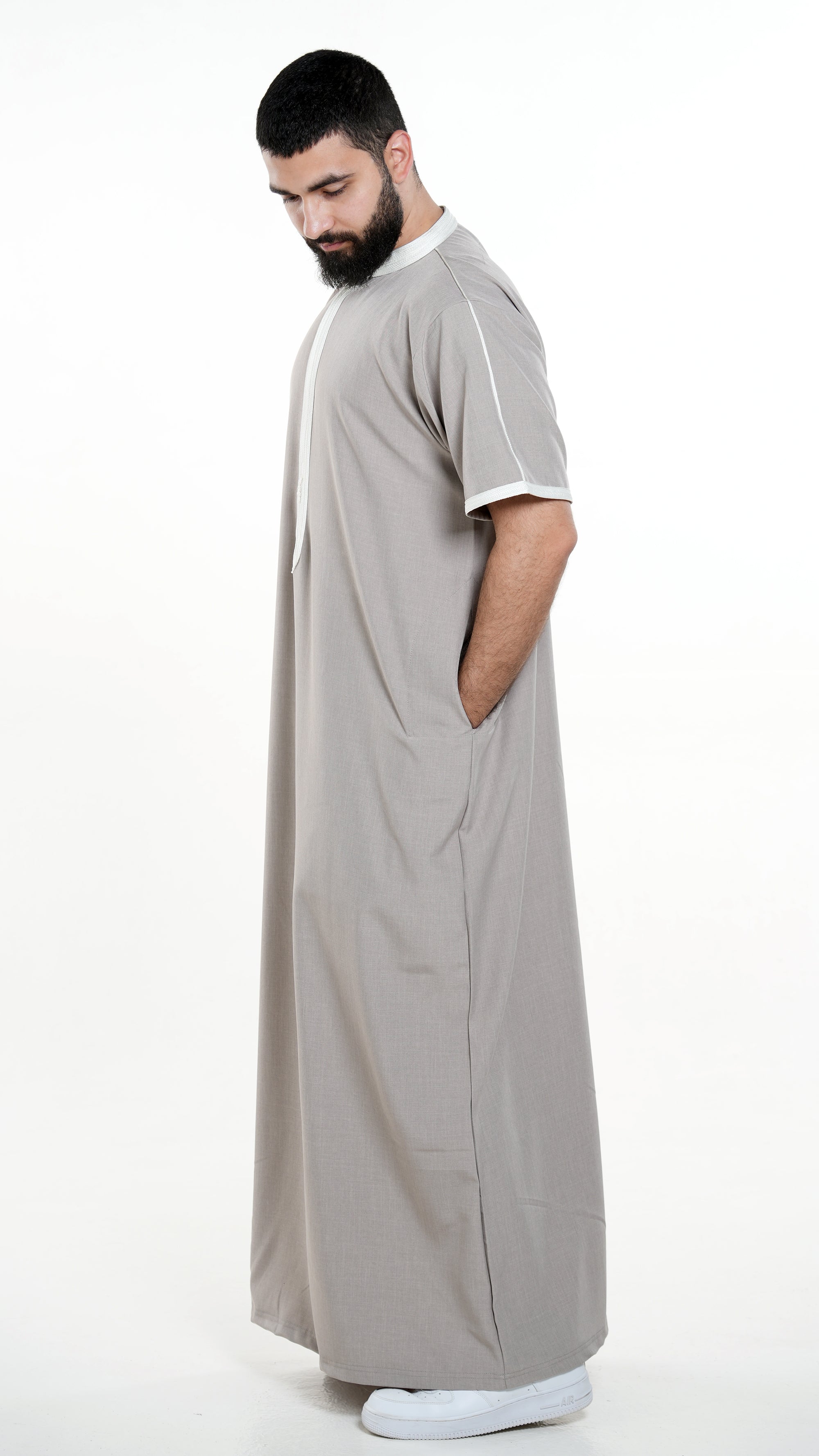 Light Beige Half Sleeve - Abbadi