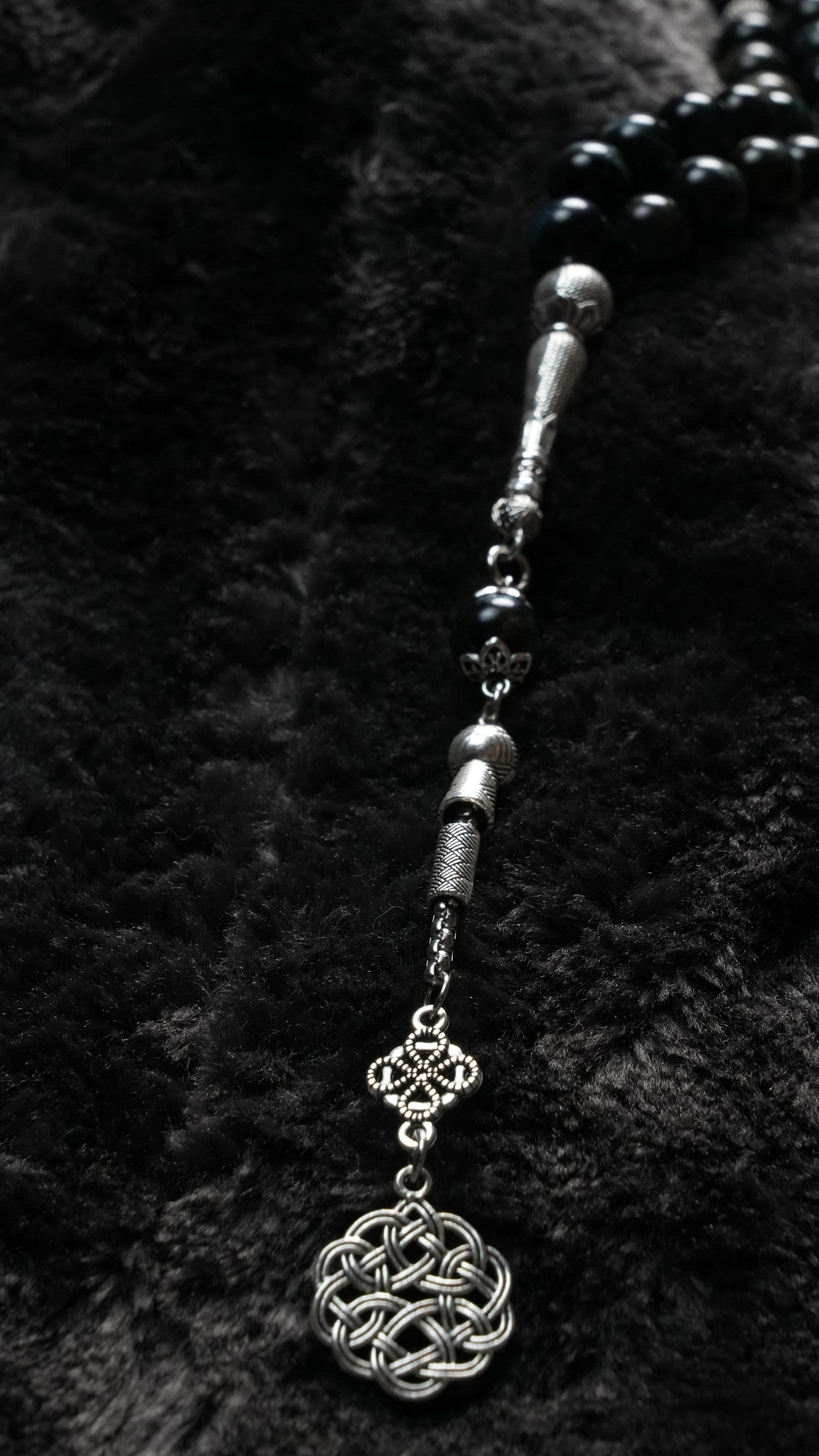 Black Storm Tiger-eye - Misbaha