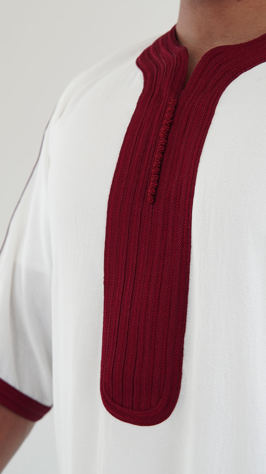 White Maroon - Oversize