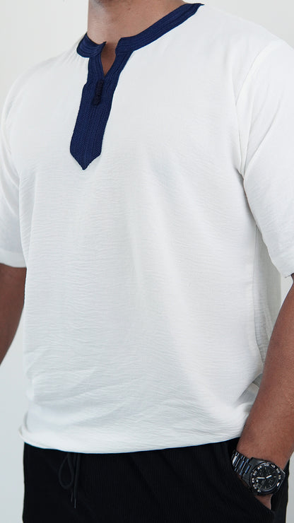 White Navy T-shirt